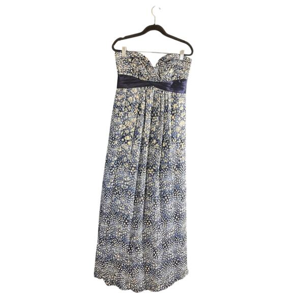 BCBGMaxazria Blue Maxi Dress‎ Size 8 - Picture 1 of 10